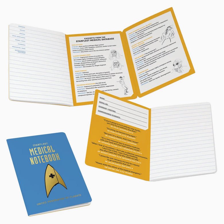 Star Trek Starfleet Medical Pocket Sized Mini Notebook - Marmalade Mercantile
