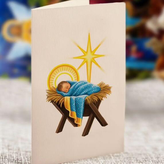 Starlit Nativity Scene Pop Up Greeting Card - Marmalade Mercantile