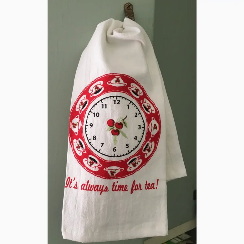 Time For Tea Retro Flour Sack Towel - Marmalade Mercantile