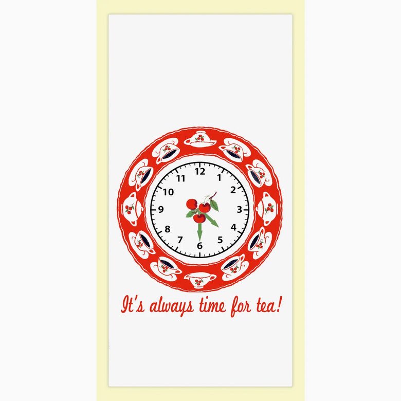 Time For Tea Retro Flour Sack Towel - Marmalade Mercantile
