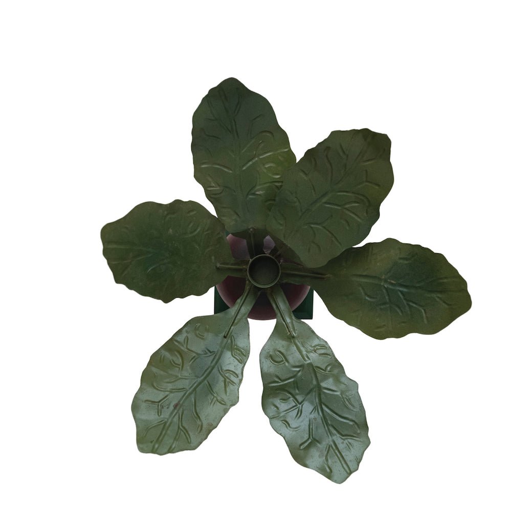 Toleware Metal Garden Radish Taper Holder - Marmalade Mercantile