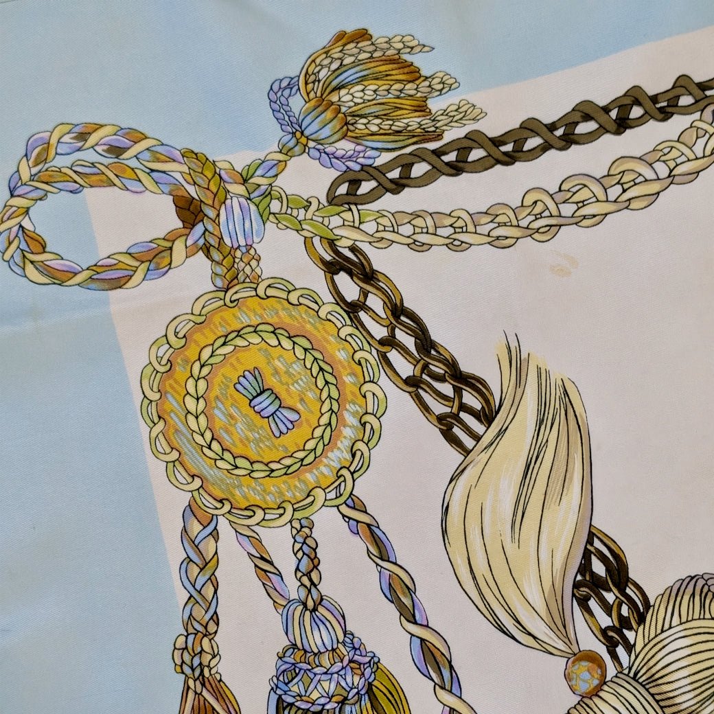 Vintage 1960 Hermes Silk Scarf Le Timbalier - Marmalade Mercantile