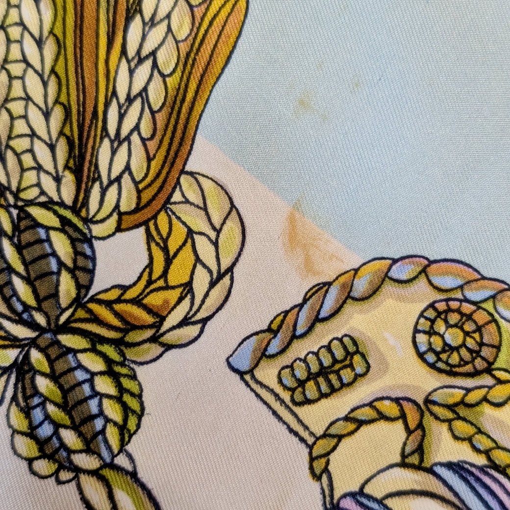 Vintage 1960 Hermes Silk Scarf Le Timbalier - Marmalade Mercantile