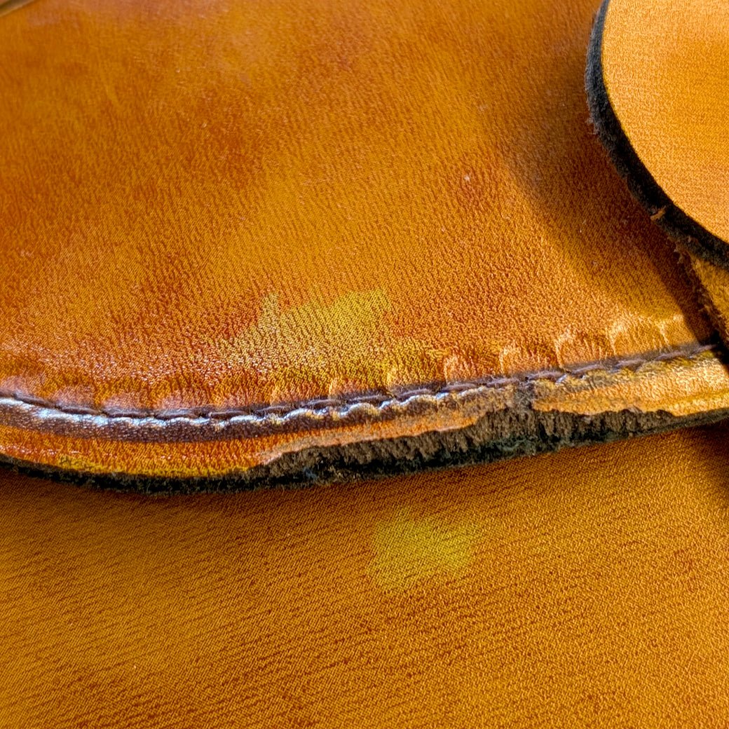 Vintage 1970s "Let's Streak" Tooled Leather Shoulder Bag - Marmalade Mercantile