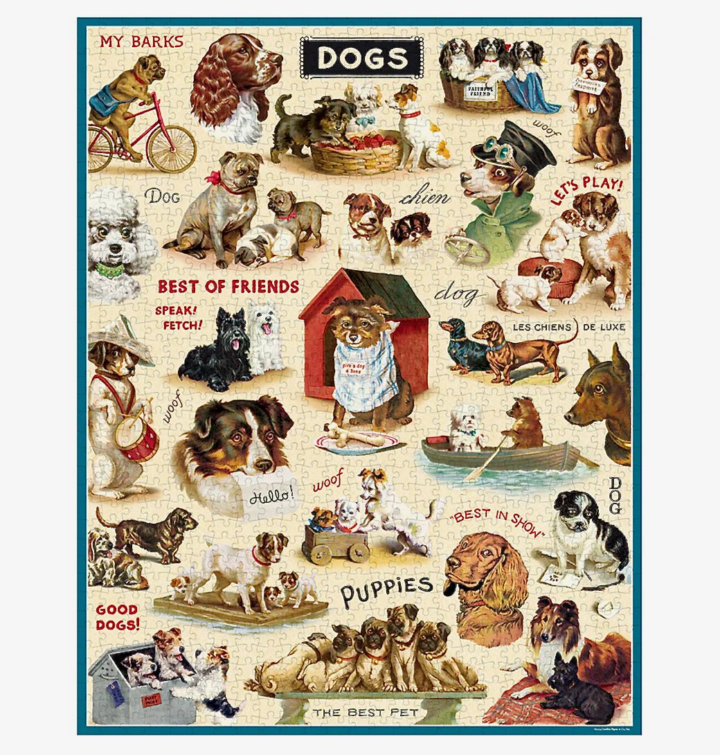 Vintage Dogs 1000 - Piece Jigsaw Puzzle - Marmalade Mercantile