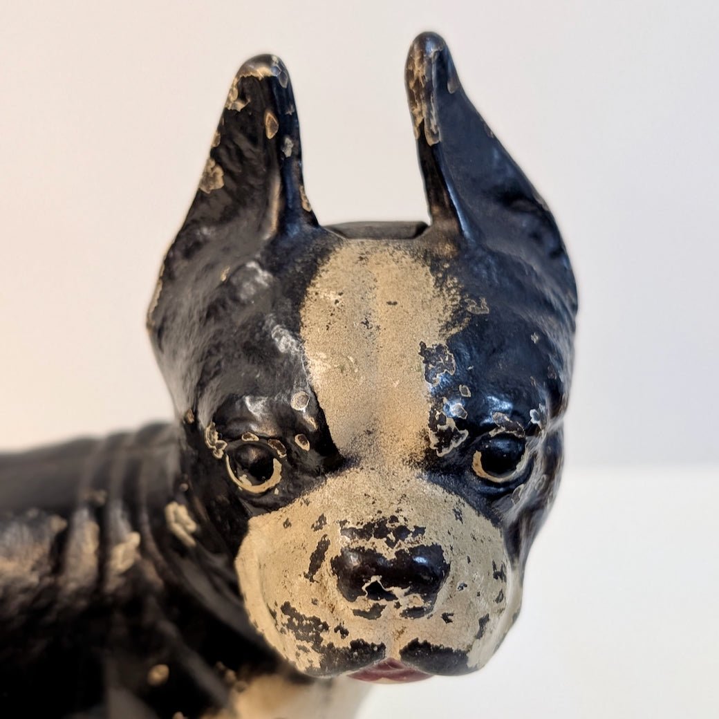Vintage Hubley Cast Iron Boston Terrier Door Stop - Marmalade Mercantile