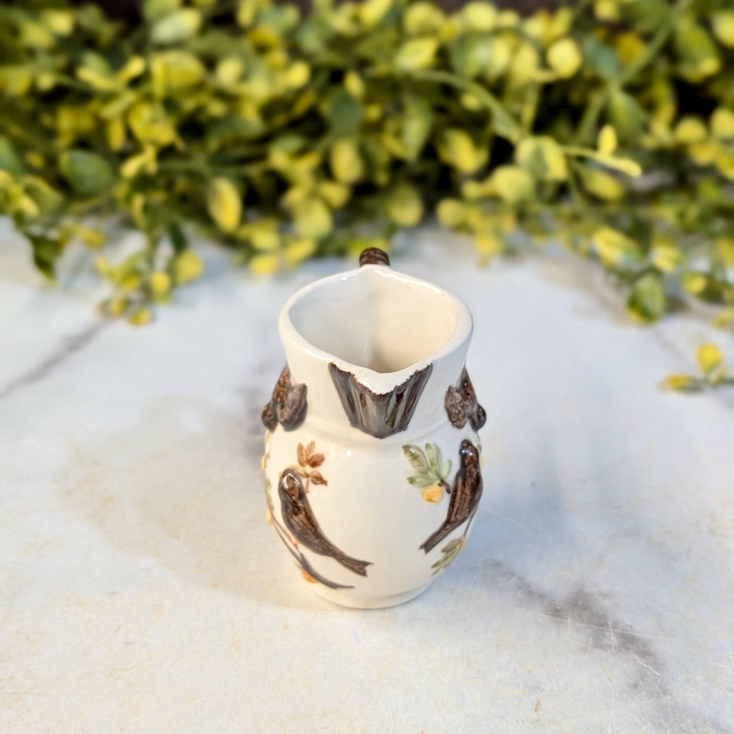 Vintage Miniature Embossed Bird Creamer - Marmalade Mercantile