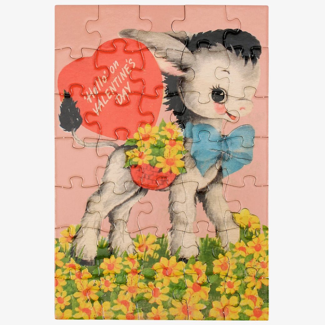 Vintage Style Valentine Puzzle Card - Marmalade Mercantile