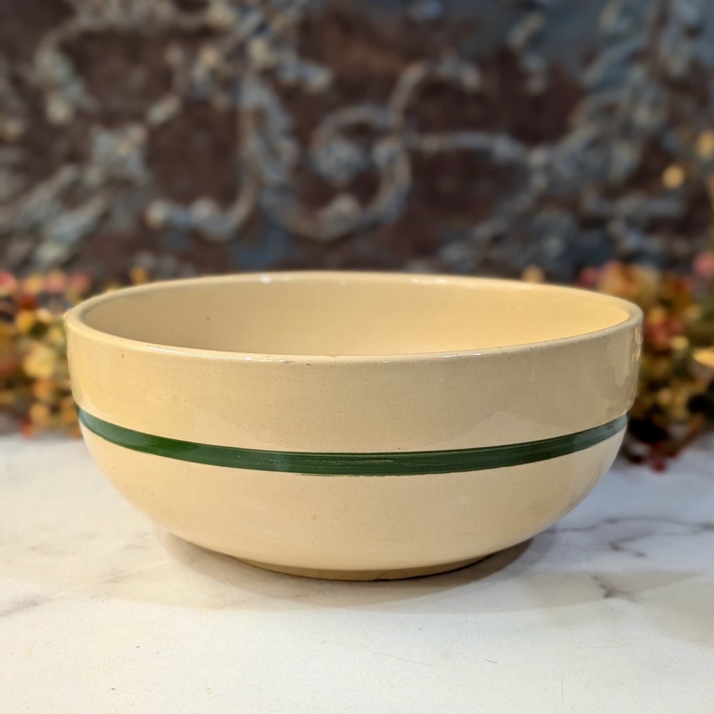 Vintage Watt Pottery Salad Bowl Apple Pattern - Marmalade Mercantile