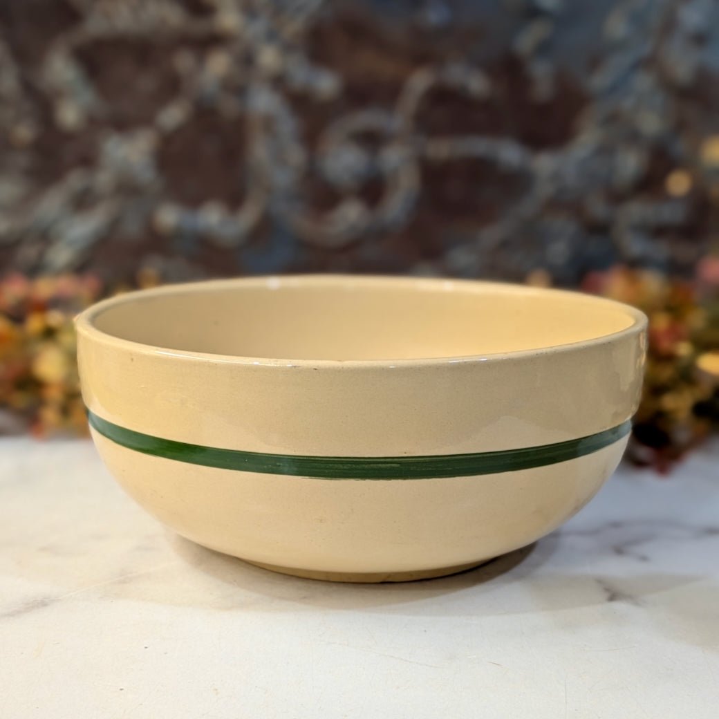 Vintage Watt Pottery Salad Bowl Apple Pattern - Marmalade Mercantile