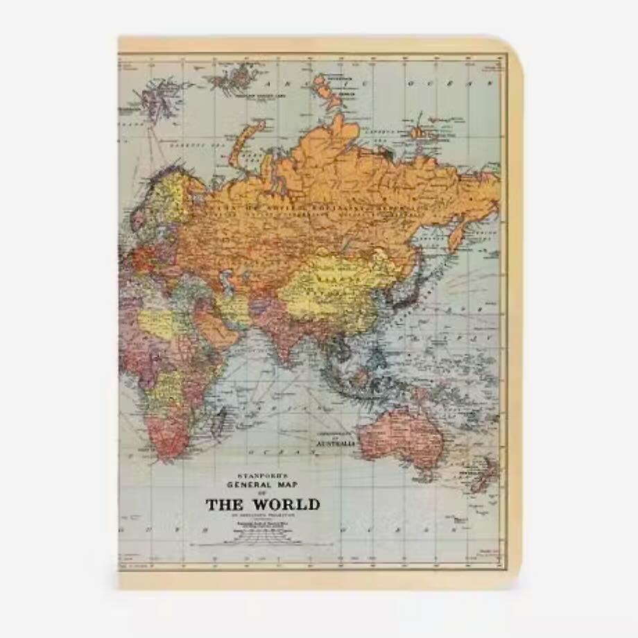 Vintage World Maps Mini Pocket Notebooks Set of 3 - Marmalade Mercantile