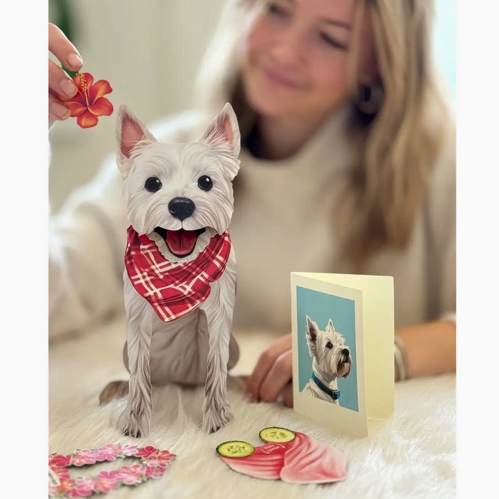 Westie Pop Up Greeting Card - Marmalade Mercantile