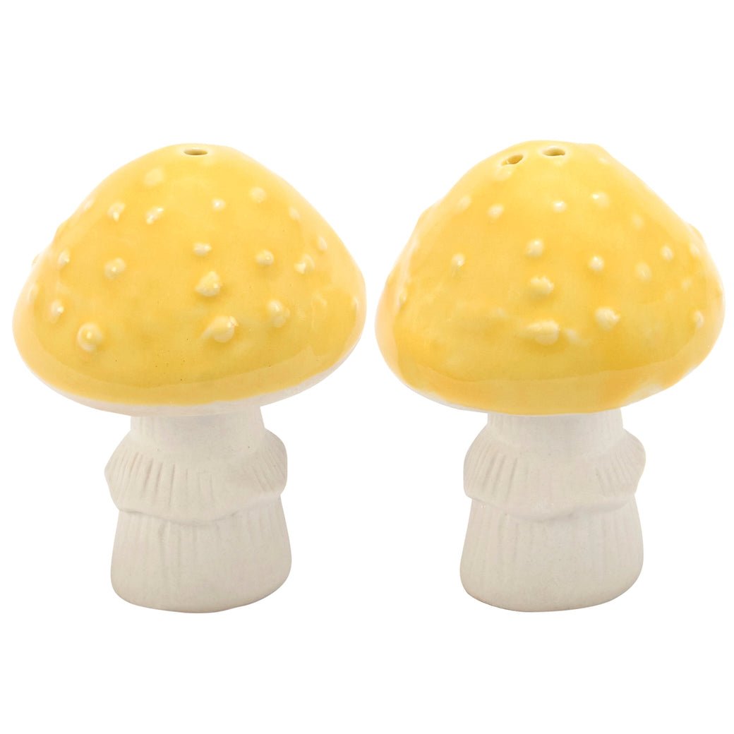Yellow Mushroom Salt & Pepper Shaker Set - Marmalade Mercantile
