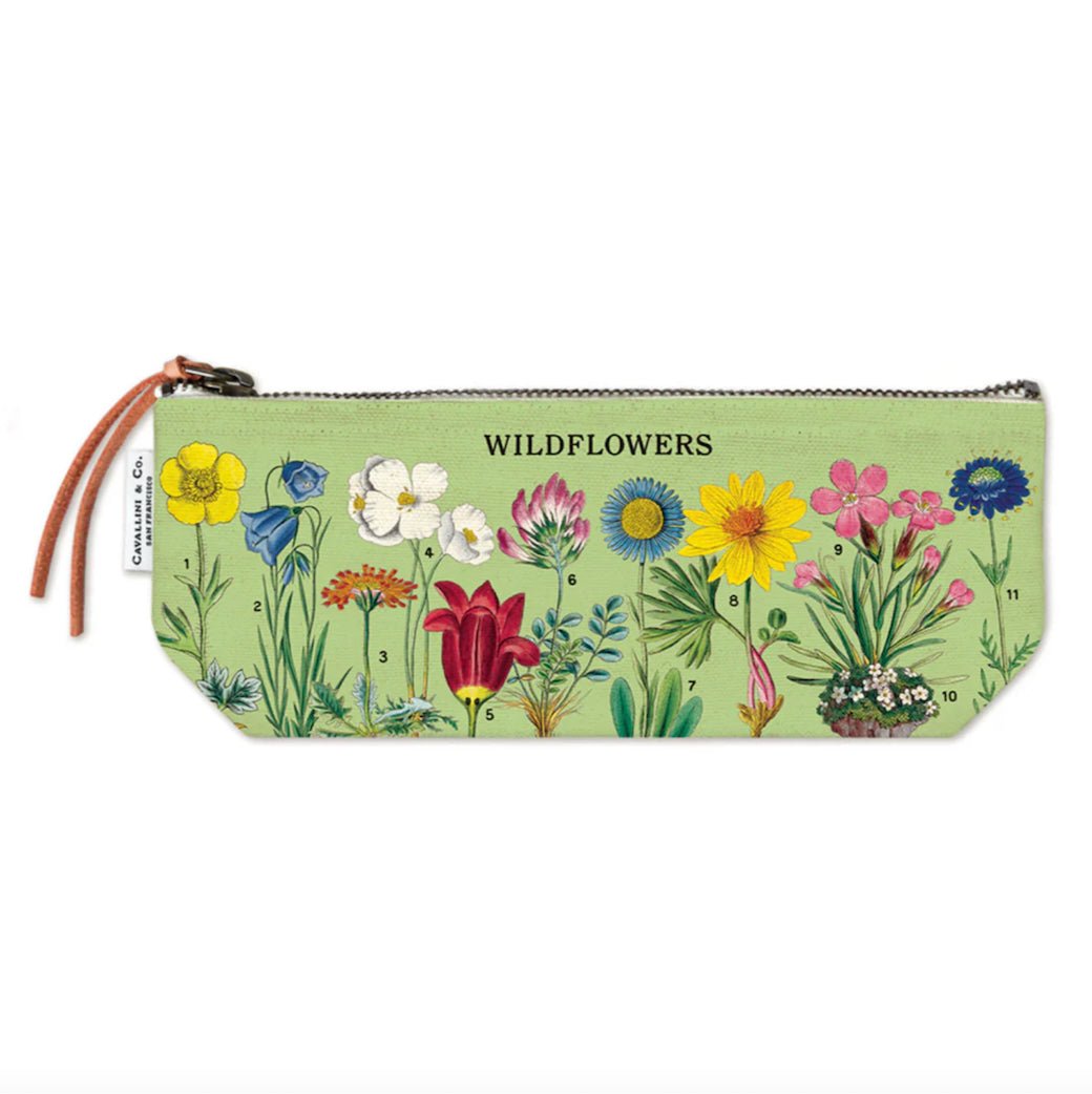 Zippered Mini Pouch Wildflowers - Marmalade Mercantile