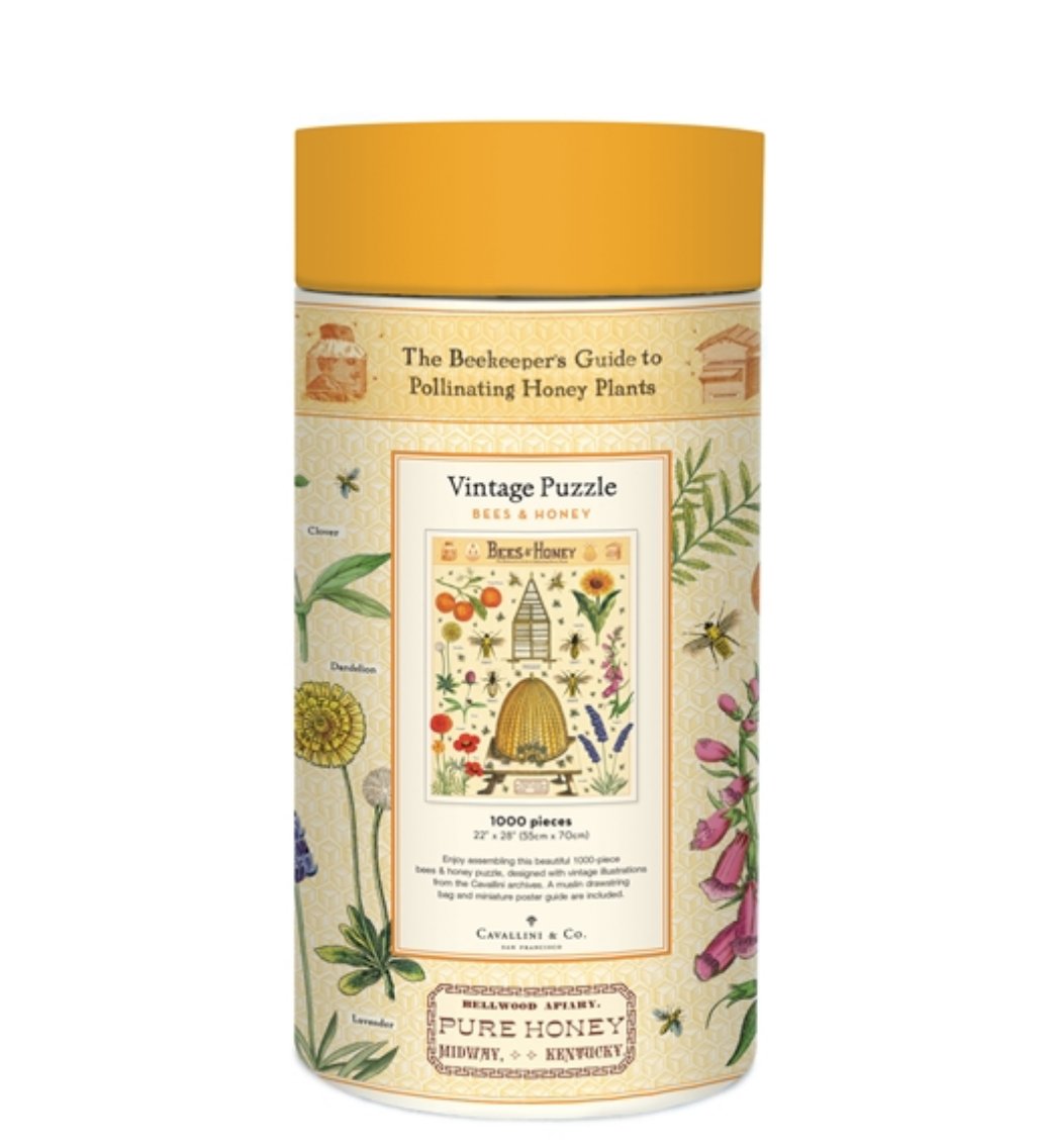 1000-Piece Beekeepers Guide to Pollinating Honey Plants Jigsaw Puzzle - Marmalade Mercantile