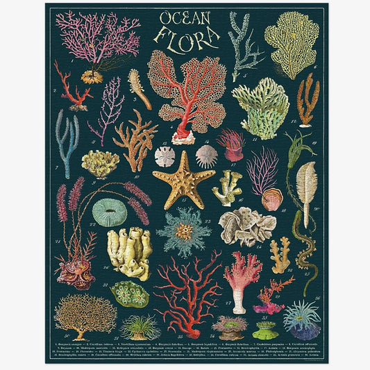 1000-Piece Jigsaw Puzzle Ocean Flora - Marmalade Mercantile