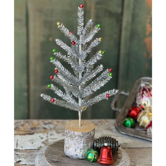 16” Snazzy Tinsel Tabletop Tree - Marmalade Mercantile