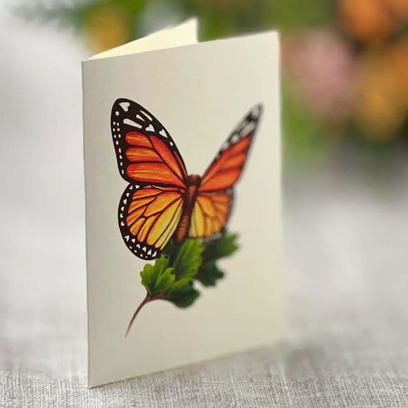 3-D Life-Sized Pop Up Bouquet Greeting Card Butterflies & Buttercups - Marmalade Mercantile