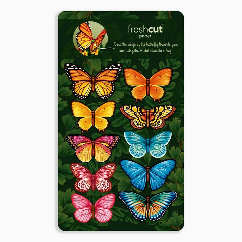 3-D Life-Sized Pop Up Bouquet Greeting Card Butterflies & Buttercups - Marmalade Mercantile