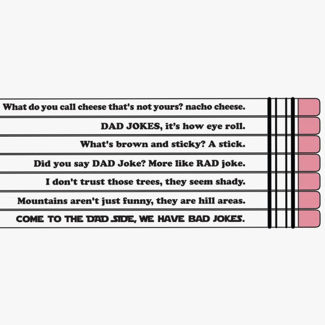 Ask Me About My Dad Jokes Set of Seven Pencils - Marmalade Mercantile