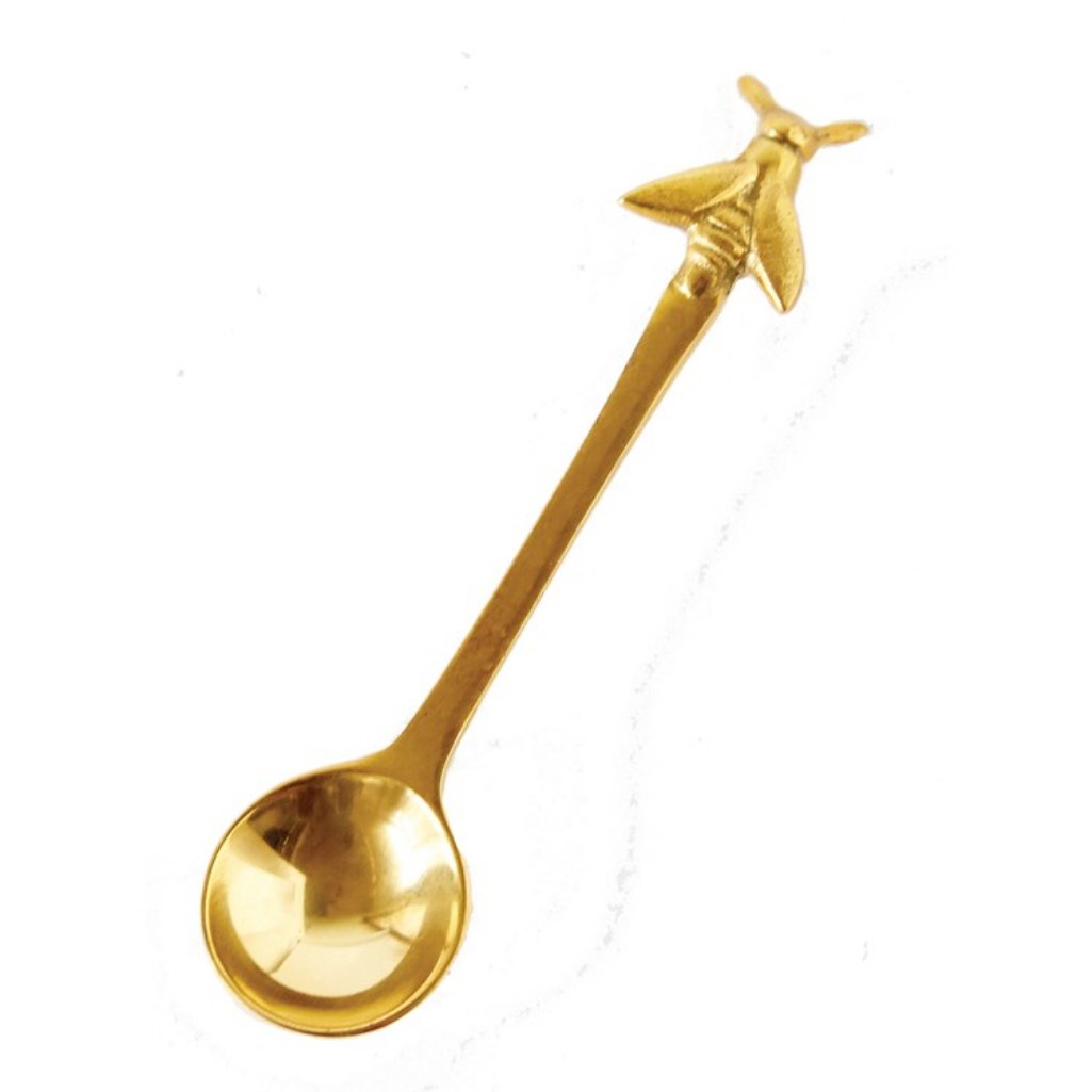 Brass Honey Bee Spoon 5" - Marmalade Mercantile