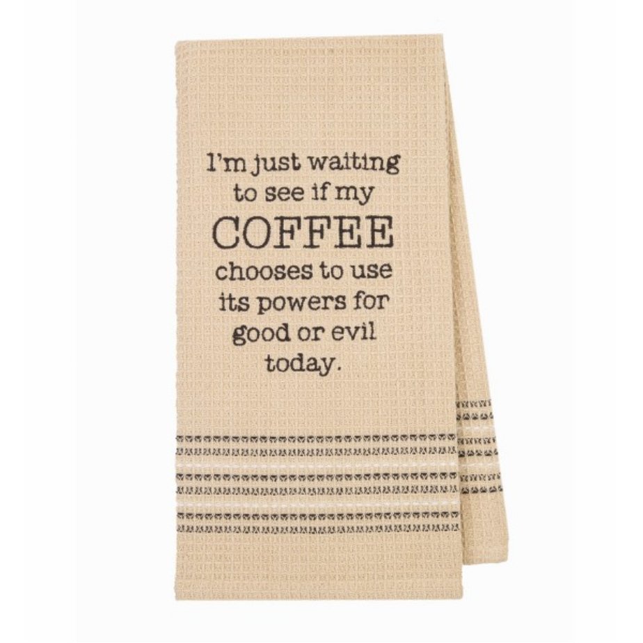 Coffee Good or Evil Kitchen or Bar Towel - Marmalade Mercantile