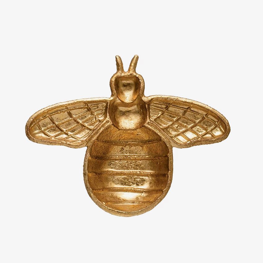 Decorative Cast Iron Bee Trinket Dish - Marmalade Mercantile
