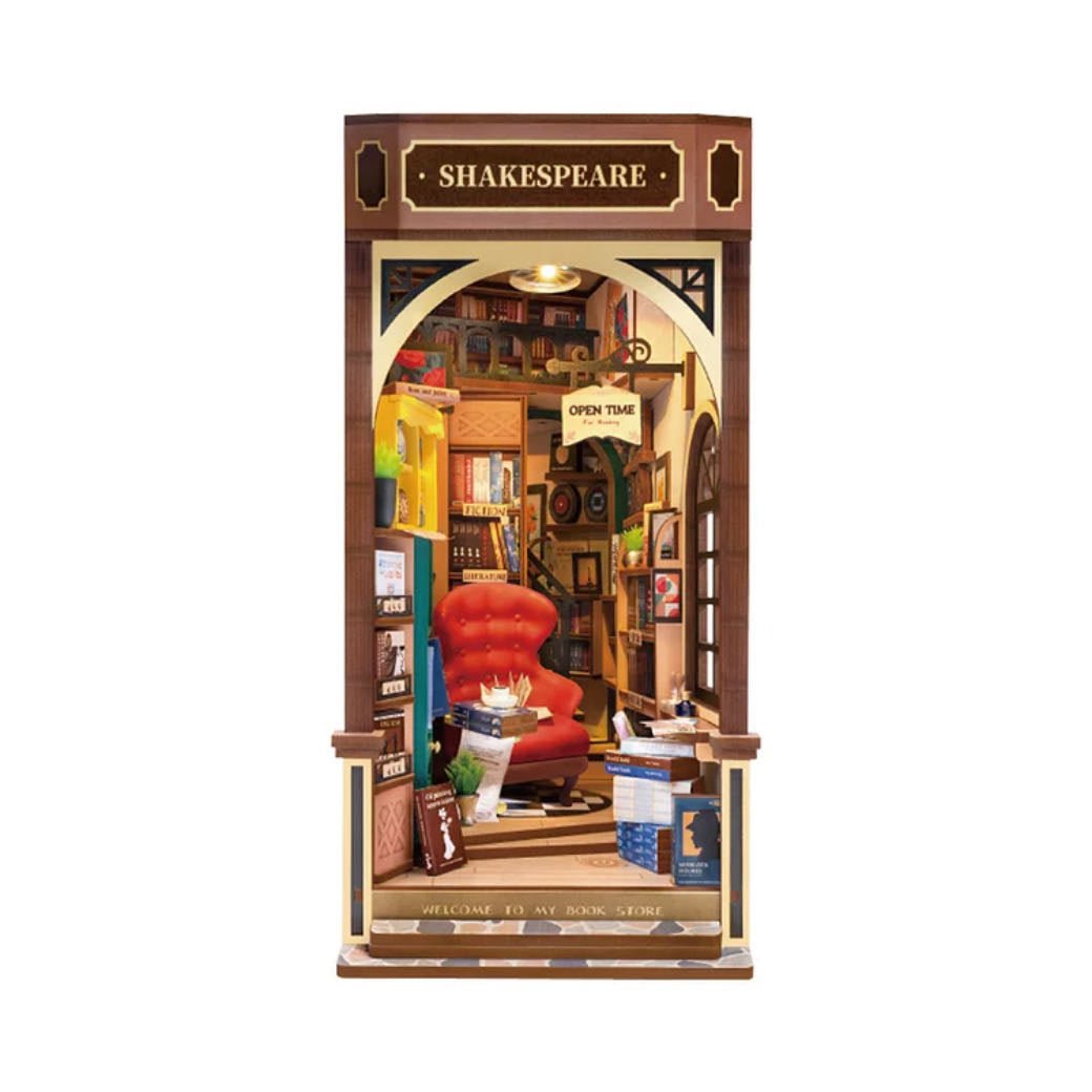 DIY Miniature House Book Nook Kit Bookstore - Marmalade Mercantile
