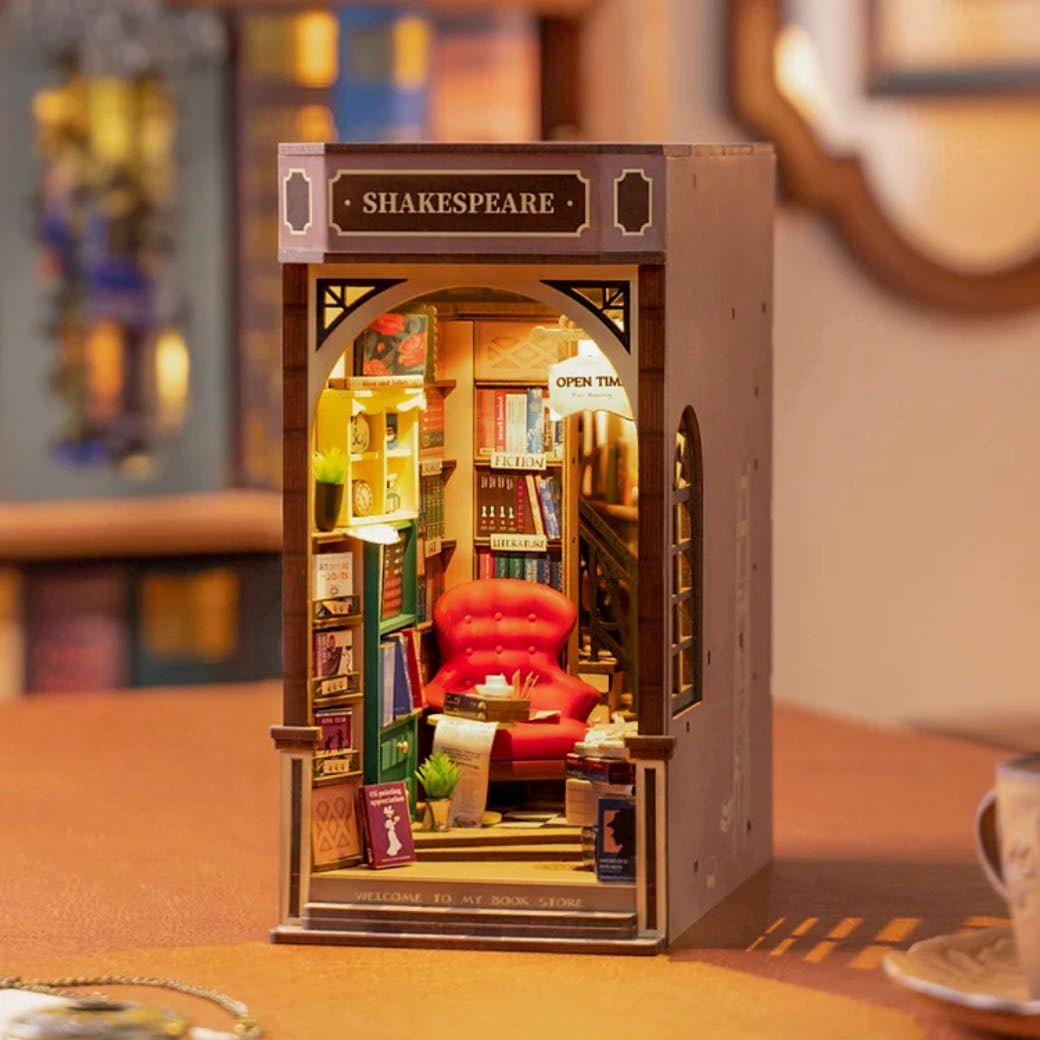 DIY Miniature House Book Nook Kit Bookstore - Marmalade Mercantile