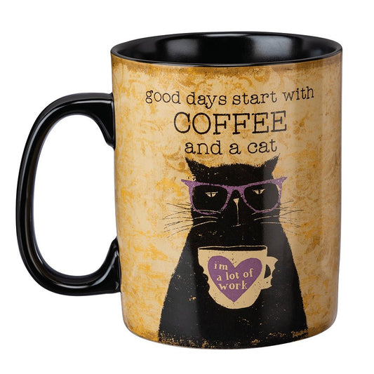 Good Days Start with Coffee and a Cat 20oz Coffee Mug - Marmalade Mercantile