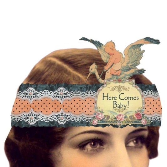 Here Comes Baby! Mailable Wearable Paper Tiara Greeting Card - Marmalade Mercantile