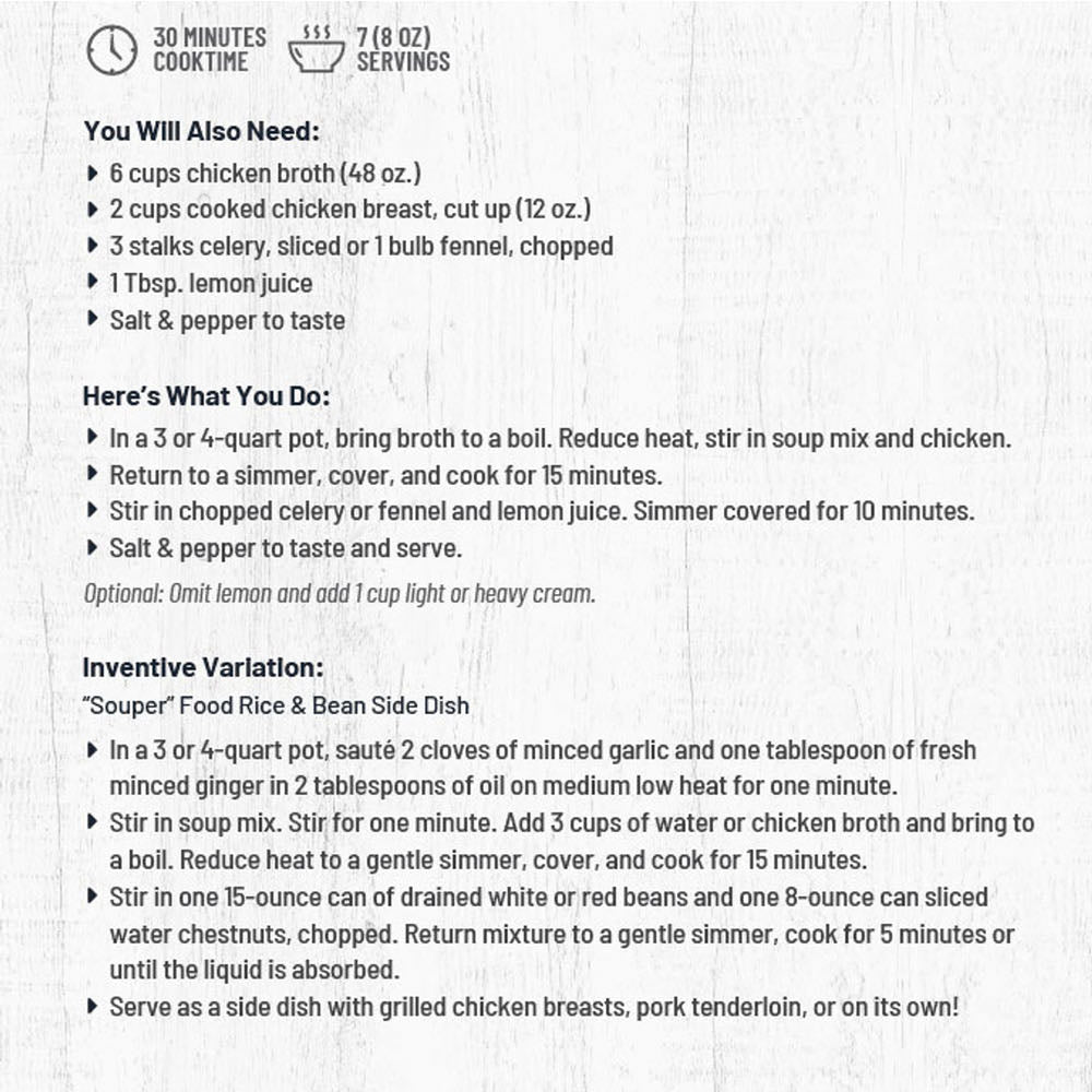 Kentucky Homestead Chicken & Rice Soup Mix - Marmalade Mercantile