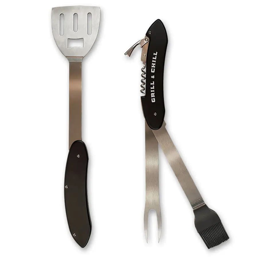 King of the Grill Stainless Steel BBQ 5-in-1 Multi-Tool - Marmalade Mercantile