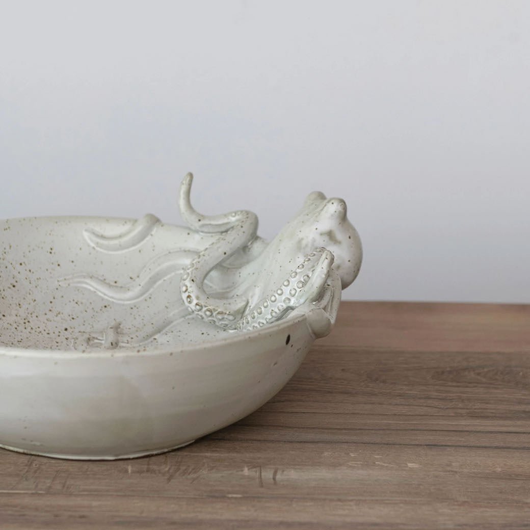 Large Stoneware Octopus Bowl - Marmalade Mercantile