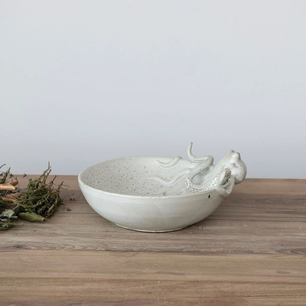 Large Stoneware Octopus Bowl - Marmalade Mercantile