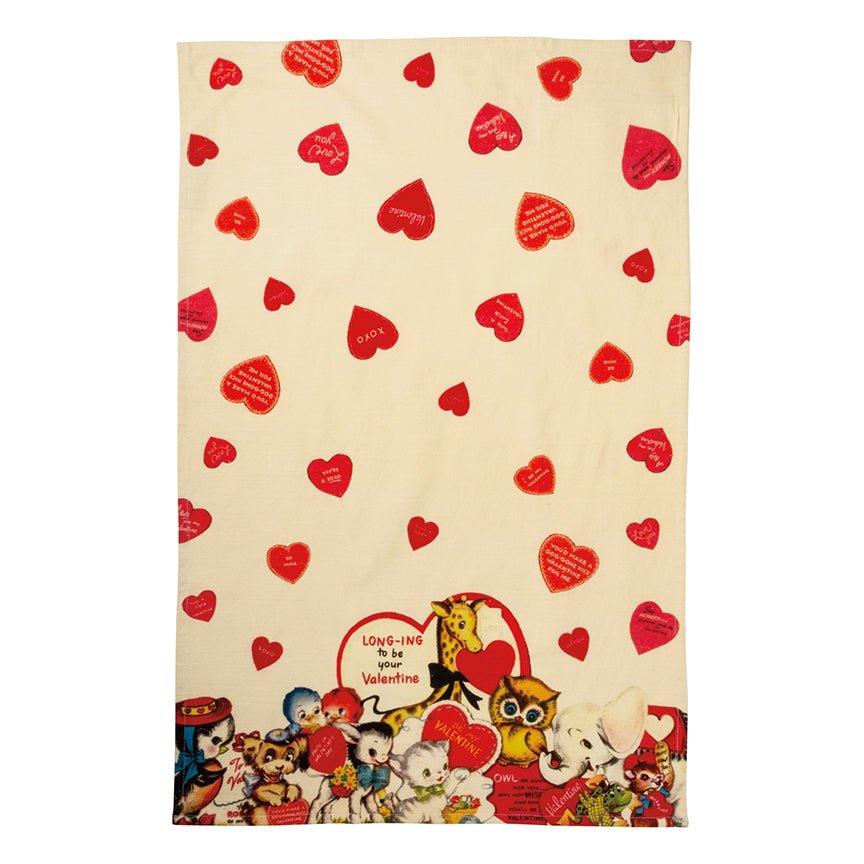 Longing to Be Your Valentine Retro Style Kitchen Towel - Marmalade Mercantile
