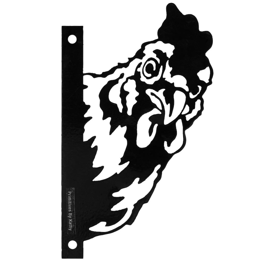 Outdoor Metal Garden Art Cut-Out Chicken - Marmalade Mercantile