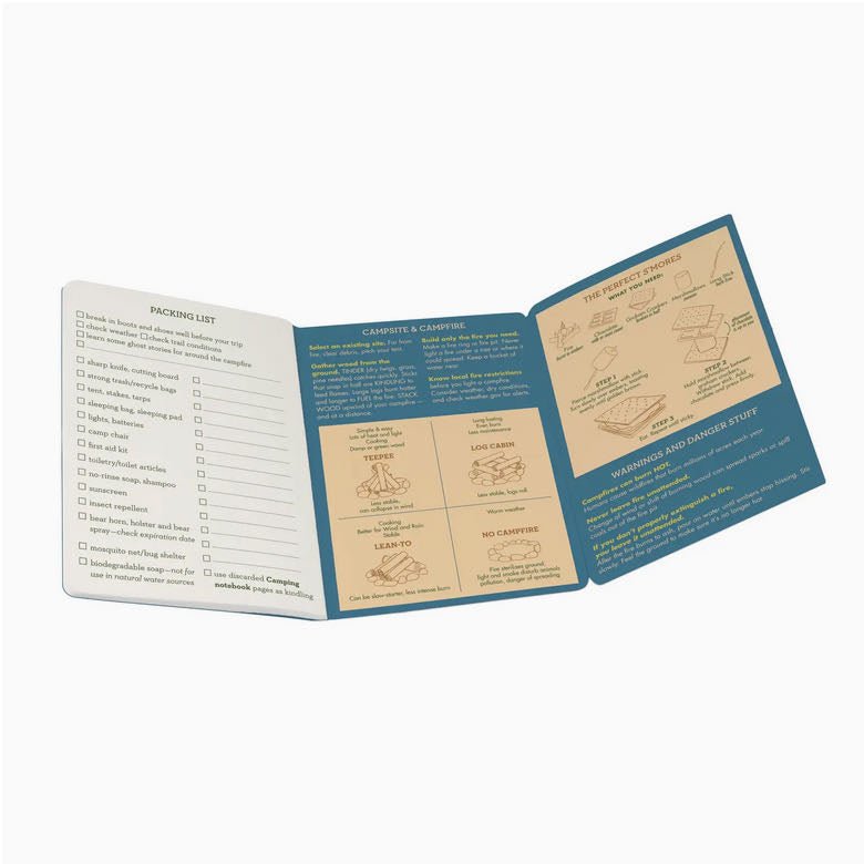 Pocket Sized Camping Mini Notebook - Marmalade Mercantile
