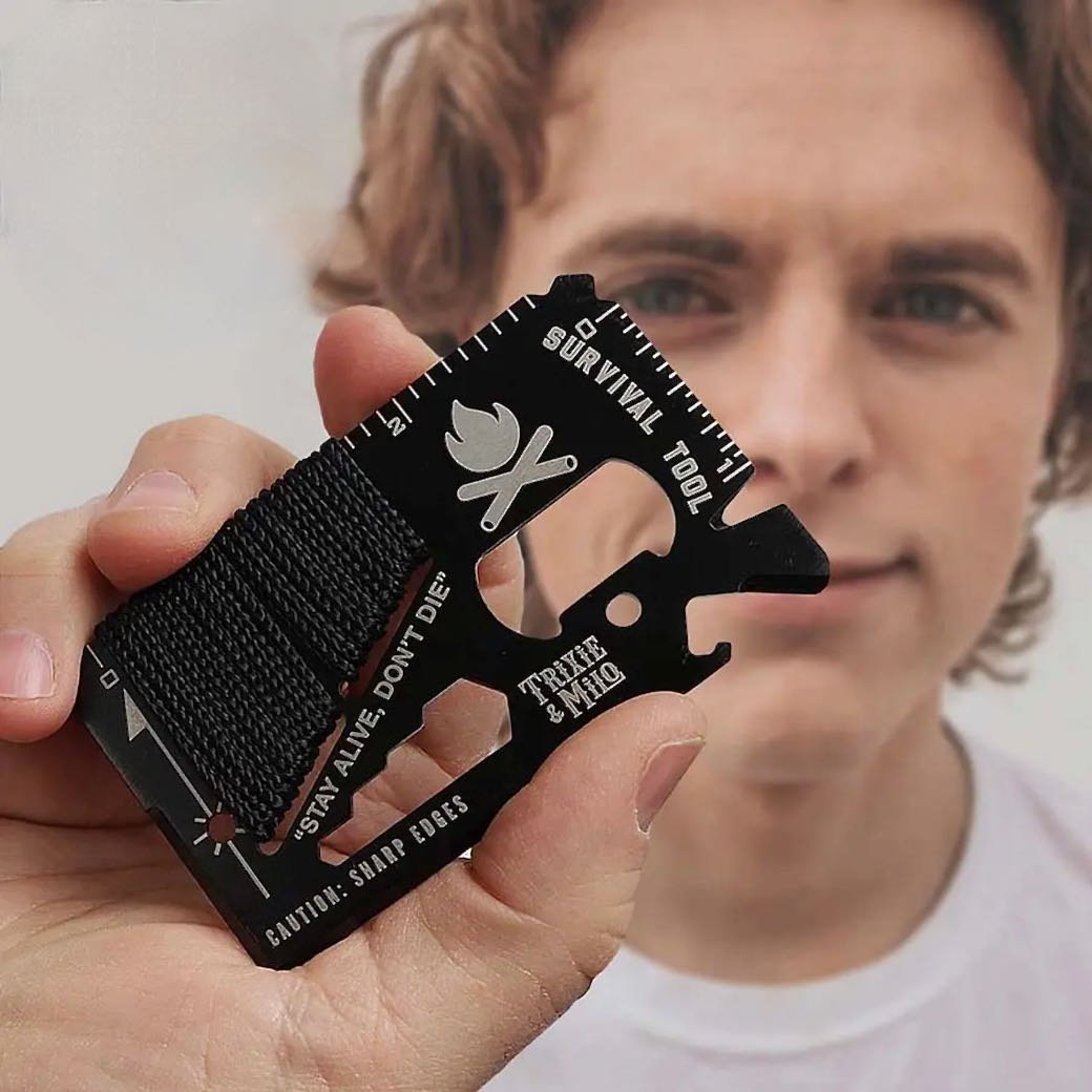 Pocket Survival Multi-Tool for Campers, Hikers, Outdoor Enthusiasts - Marmalade Mercantile