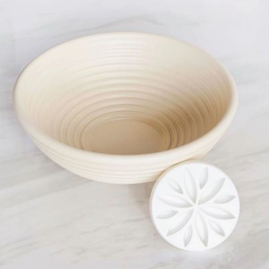 Proofing Bread Basket Bowl with Embosser - Marmalade Mercantile