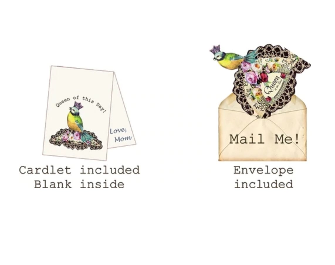 Queen of This Day Mailable Wearable Paper Tiara Greeting Card - Marmalade Mercantile