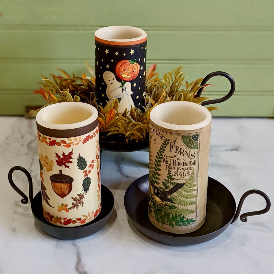 Rustic Metal Candle Dish - CHOICE of Sizes - Marmalade Mercantile