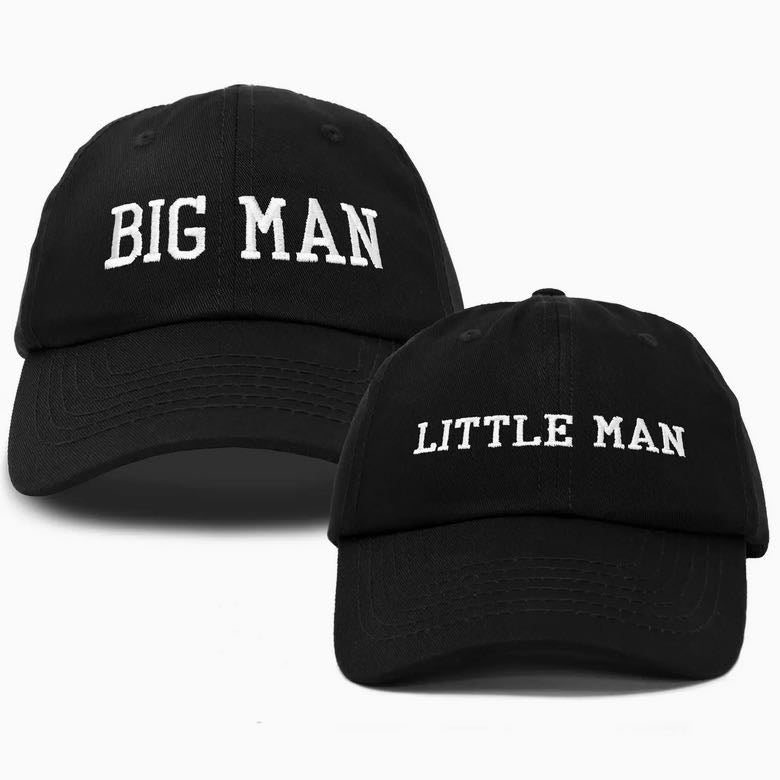 Set Father/Son Ball Caps Big Man/Little Man - Marmalade Mercantile