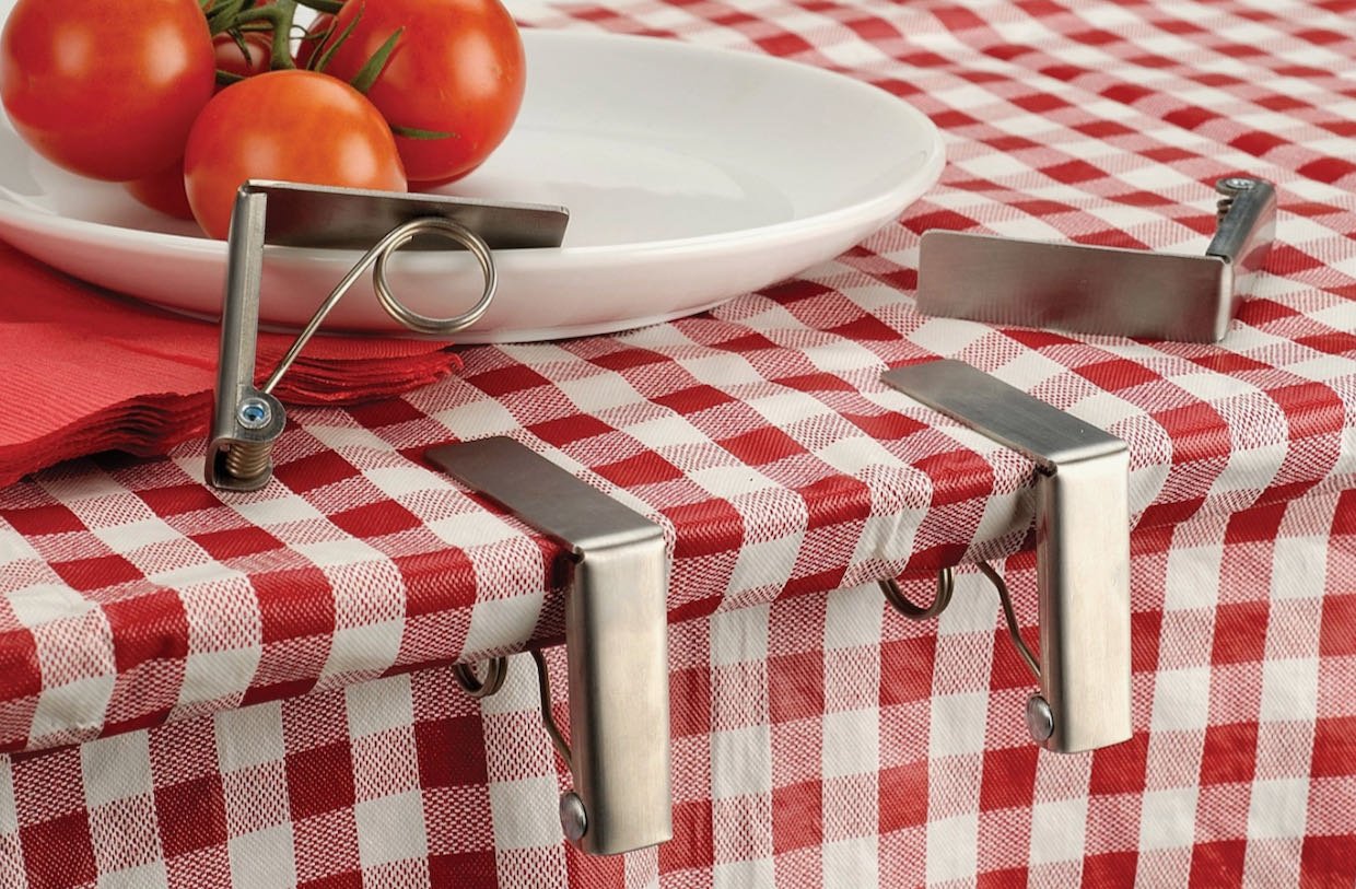 Set of Four Stainless Steel Tablecloth Clips - Marmalade Mercantile