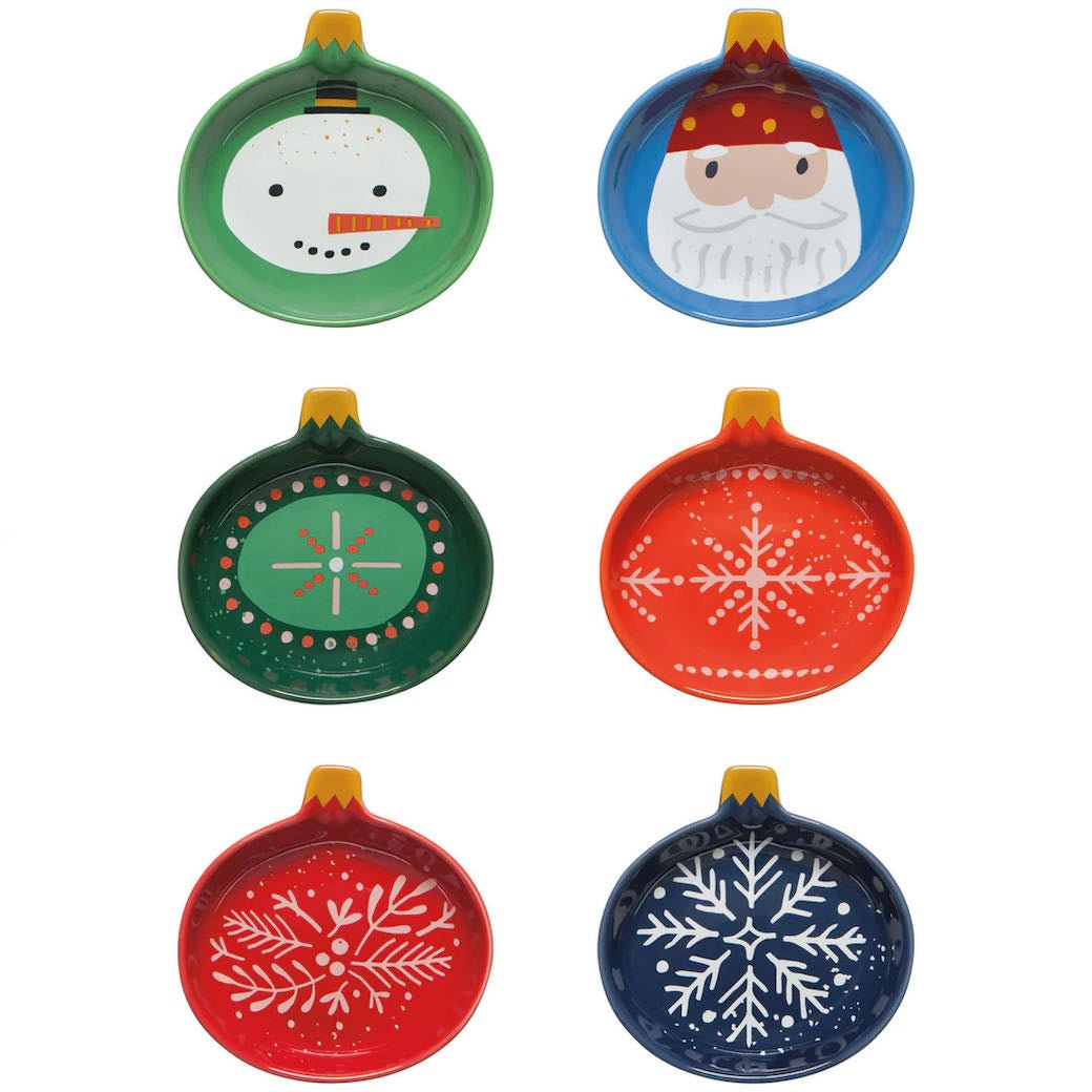 Now Designs Christmas Charms Shaped Pinch Bowls Set of 6
