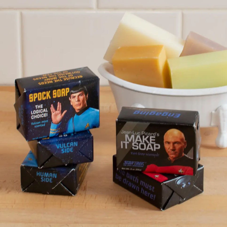 Set of Two Petite Jean-Luc Picard’s Make it Soap Mini-Soaps - Marmalade Mercantile
