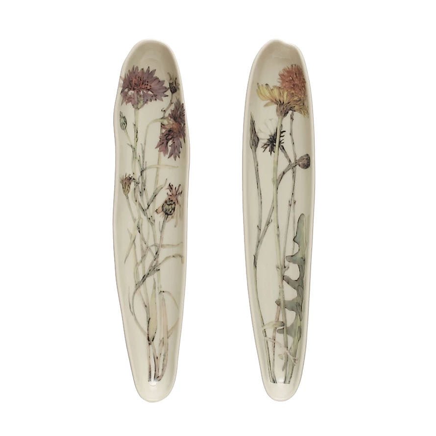 Stoneware Treats Dish with Wildflowers - CHOICE of Style - Marmalade Mercantile