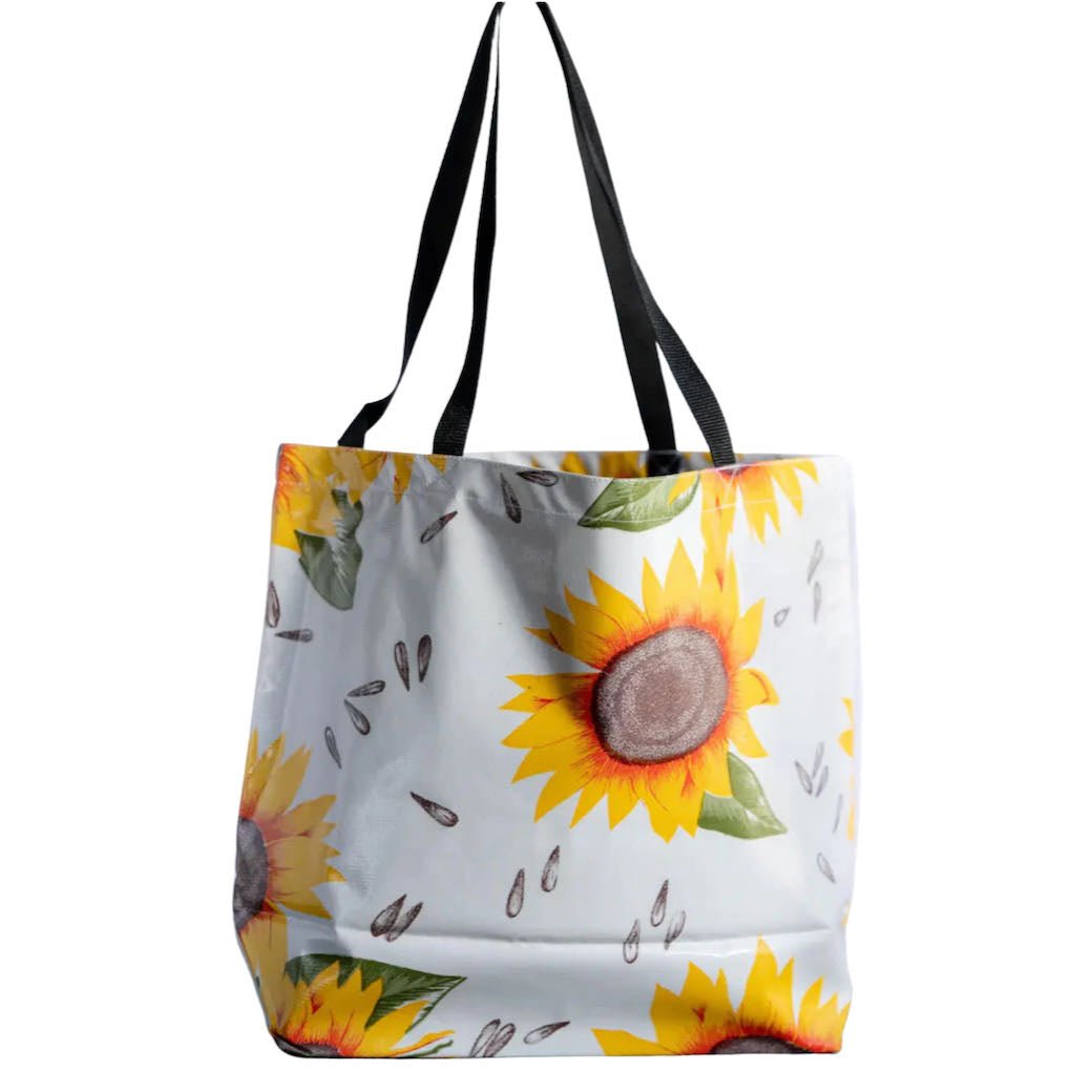 Sunflowers Large Oilcloth Market Tote