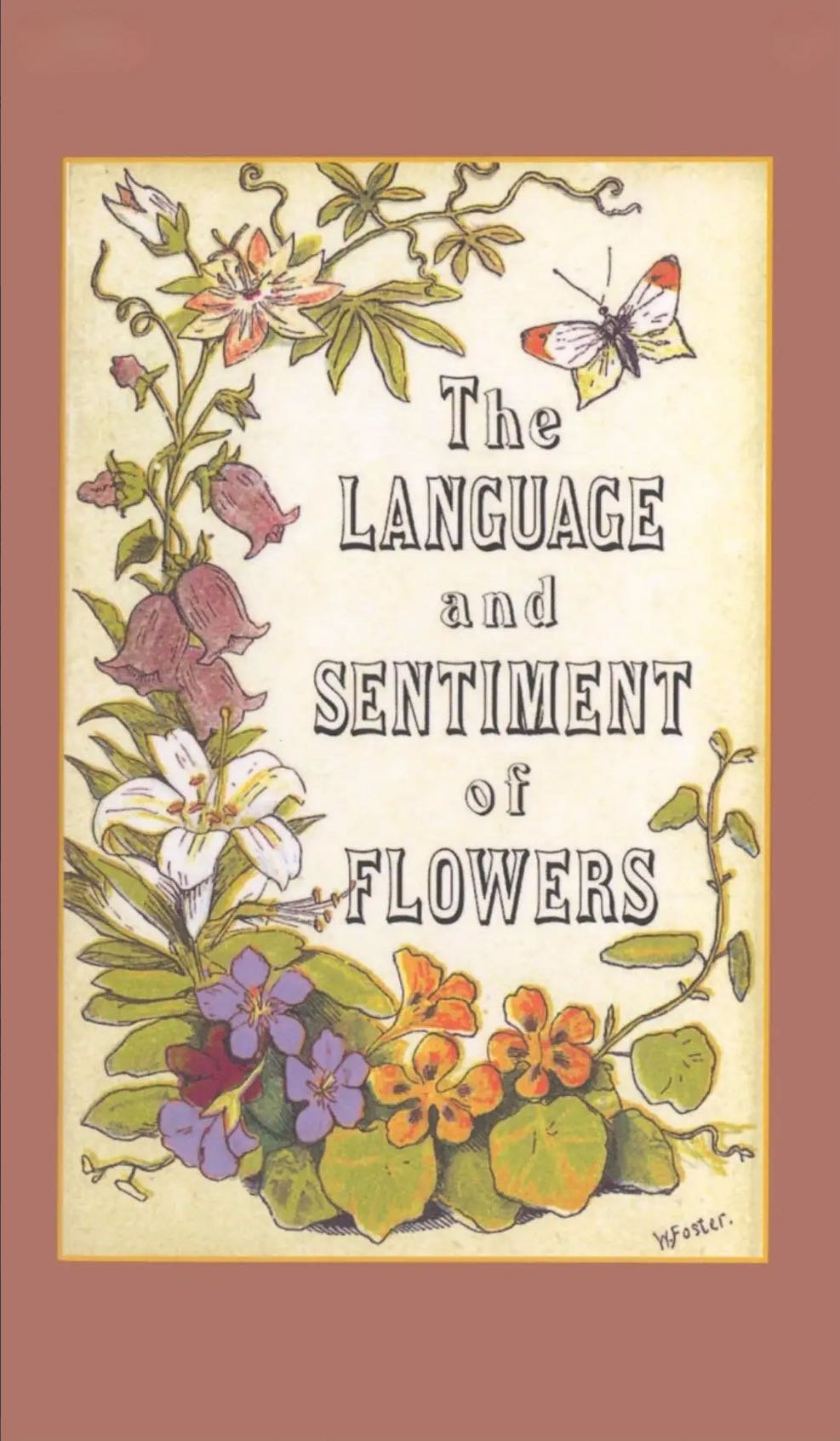 The Language and Sentiment of Flowers Illustrated Victorian Reproduction Book - Marmalade Mercantile
