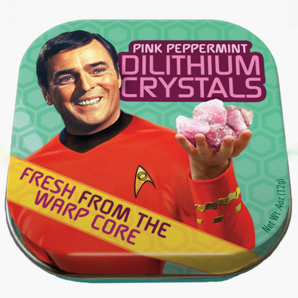 Two Tins of Star Trek Pink Dilithium Crystal Mints Breath Mints - Marmalade Mercantile